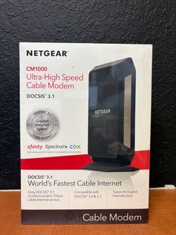 NETGEAR CM1000 Ultra-High Speed Cable Modem DOCSIS 3.1 (CM1000-100NAS)