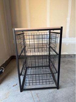 3 Drawer Metal Storage Organizer