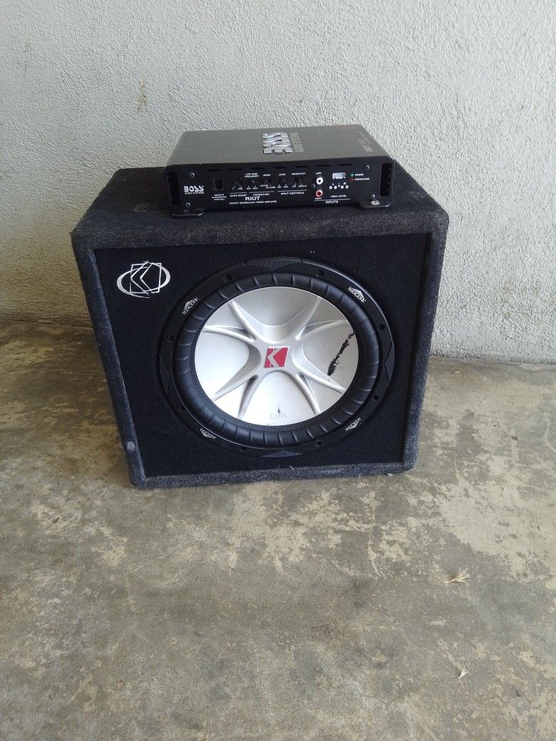 Kicker Subwoofer 12 Inch And Amplifier