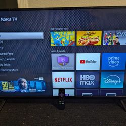 43" 4k HDR TCL TV with Roku