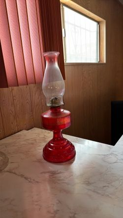 Oil lamp.
