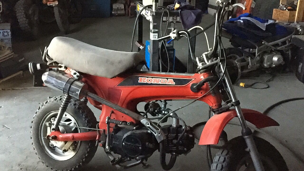 82 ct70 with 125cc Lifan 4 speed manual clutch motor