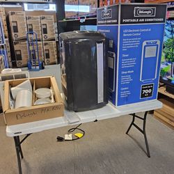 DELONGHI PORTABLE AC 14K BTU 700 SQ FT MANY AVAIL IN BOX COMPLETE ALL ACC WITH WARRANTY - TAX ALREADY INCL IN THE PRICE OTD - PAYMENT PLANS AVAIL