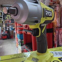 Ryobi ONE + 18V Cordless 1/2in.  Impact Wrench. Tool-Only 