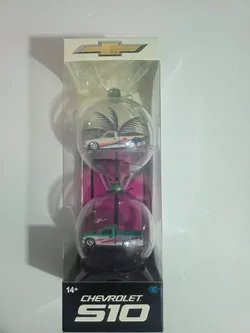 M2 Machines 1995 Chevrolet S10 Cali Vibes 2 Pack Christmas Ornament 1/4000 Diecast