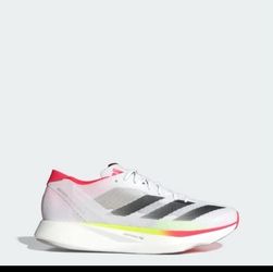Adidas Adizero Takumi Sen 10 White Black Lucid Red Running Shoes Womens