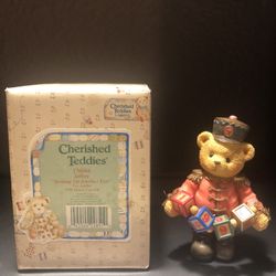 CHERISHED TEDDIES DATED 1996 FIGURINE # 176044~JEFFREY~TOY SOLDIER