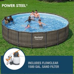 New Bestway Power Steel Swimming Pool 18ft 48in