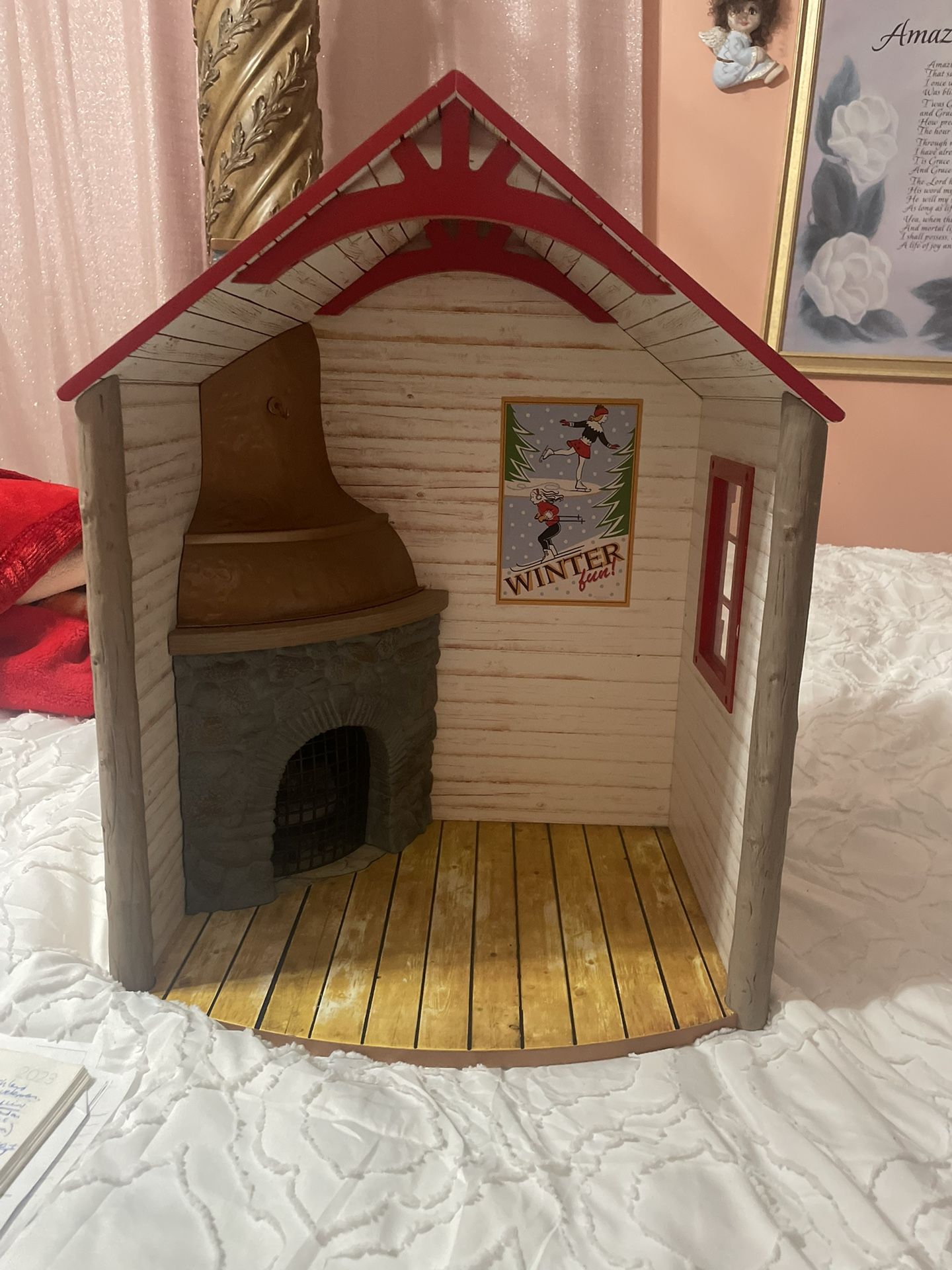 American Girl Winter Cabin Doll Chalet For An 18” Doll