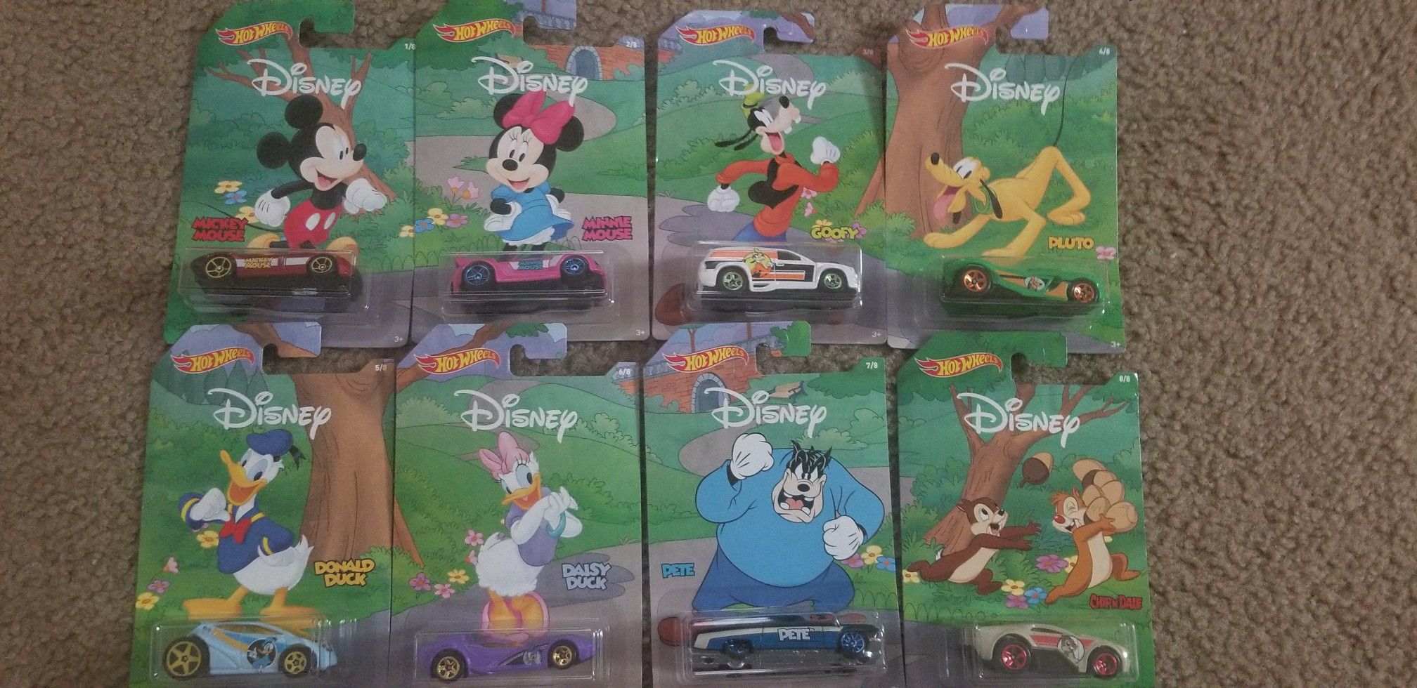 Disney Hotwheels set