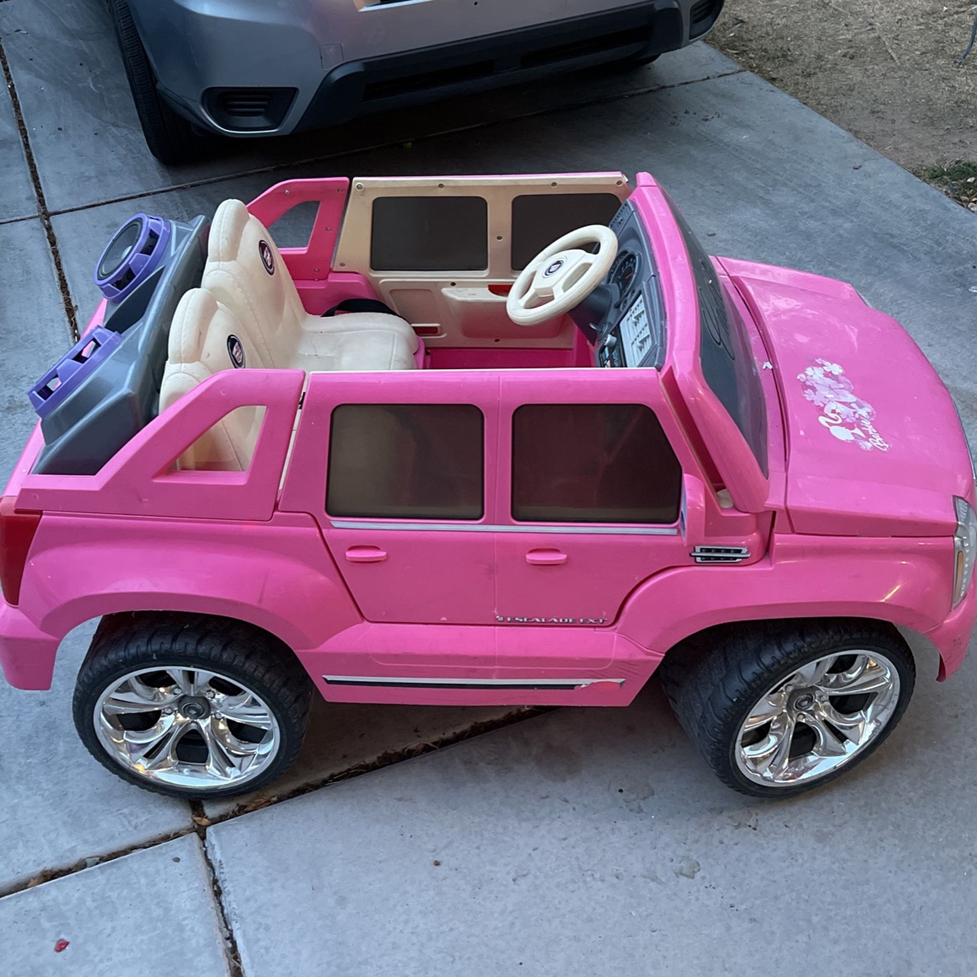 Power Wheels Barbie Cadillac Escalade RideOn Vehicle, Pink lupon.gov.ph
