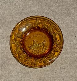 Amber Glass Nursery Rhyme Plates