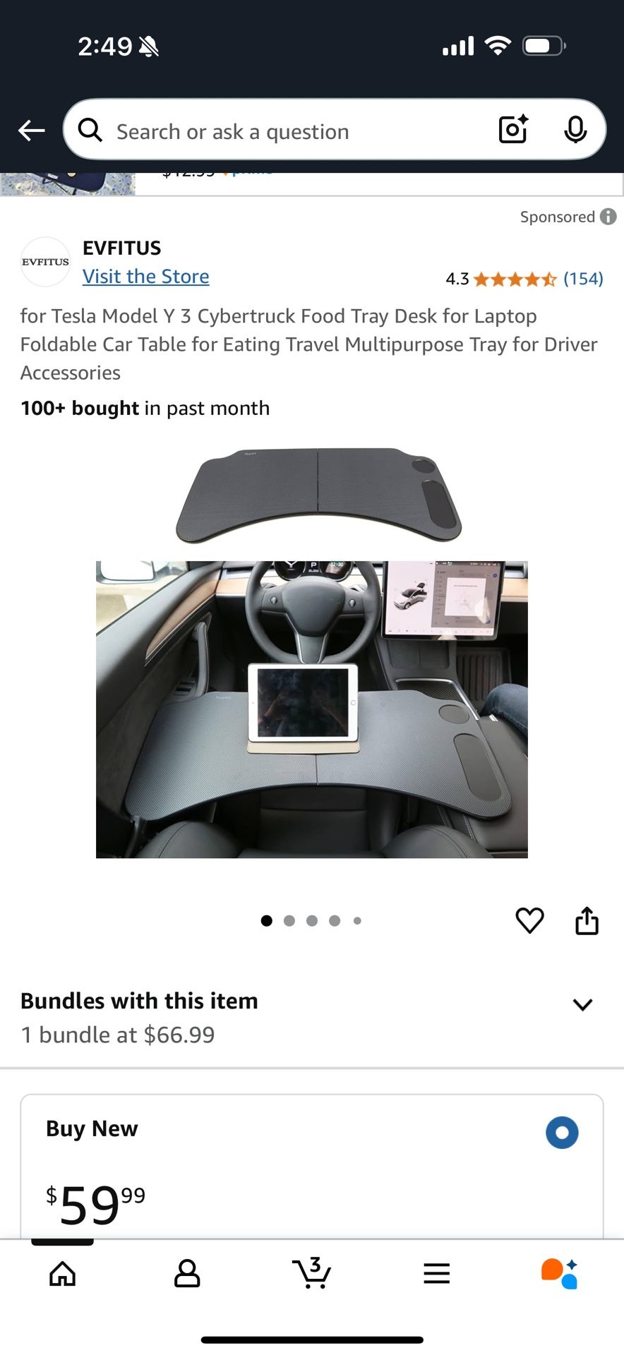 Tesla Y Table