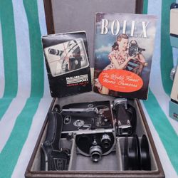 H-8 Paillard Bolex Double 8mm Film Camera Original Case And Manuals Fully Functioning