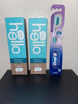Toothpastes & toothbrush