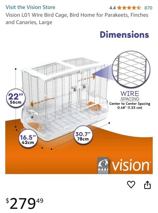 Bird Cage Special Price $40