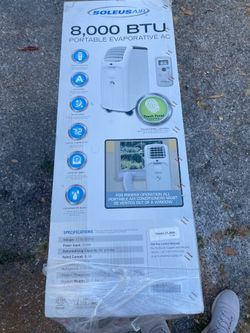 8000 BTU Portable Evaporative Air Conditioner – Brand New in Box, Never Used