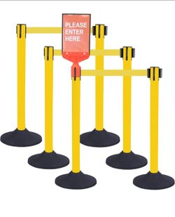 6 pack crowd control stanchions barriers