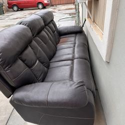 Two Recliner Sofas 