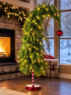 4.5 foot grinch tree with led lights