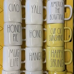  New Rae Dunn Coffee/ Tea Cups
