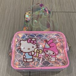Hello Kitty and My Melody jelly crossbody purse with adjustable straps