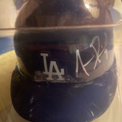 Juan Pierre Dodger Mini Helmet Autographed