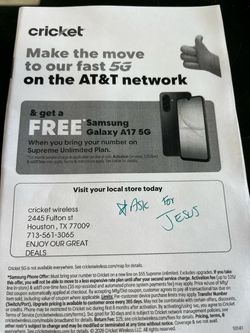 Free Samsung A17