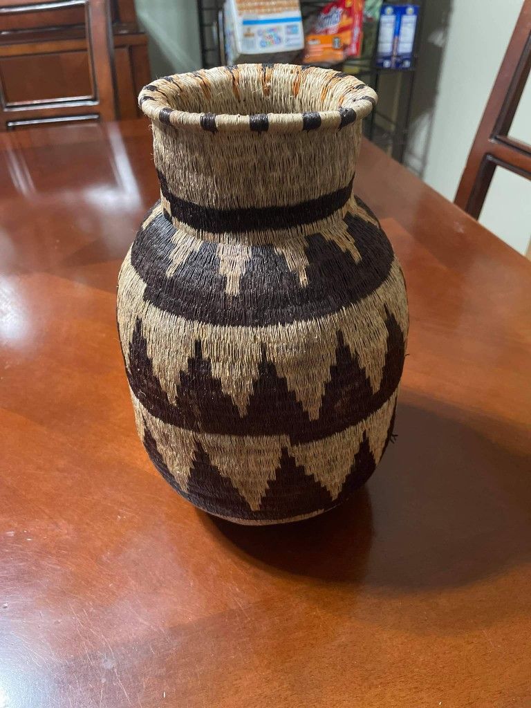 Native American Woven Vessel Basket