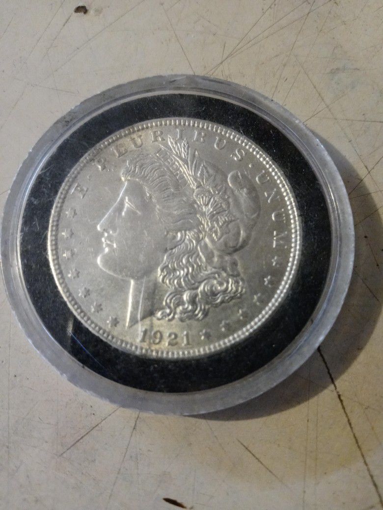 1921. Morgan Silver Dollar No Mint Mark Exel Cond