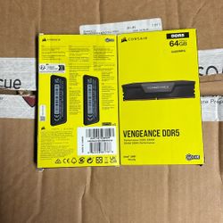 VENGEANCE® 64GB (2x32GB) DDR5 DRAM 6400MT/s CL42 Intel XMP Memory Kit