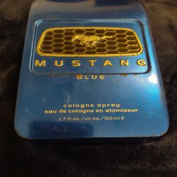 Mustang Blue Men's Cologne With Metal Presentation Case