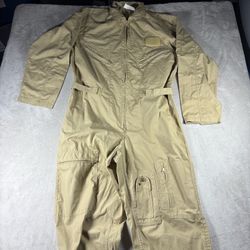 Rothco Flight Suit Coveralls Men’s Small Beige Intermediate Flyers Pilot #496