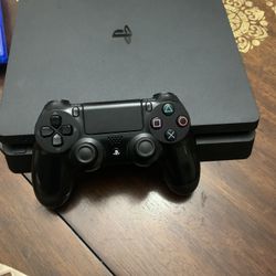 Ps4 Slim 1tb With One Controller And With All Wires 