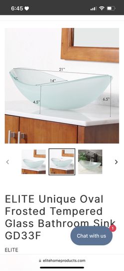 Oval Glass Bathroom Sink