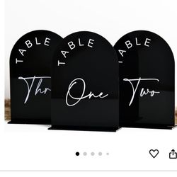 Table Numbers