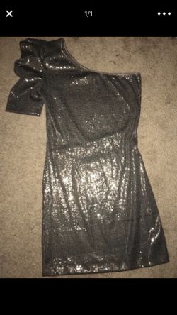 Gold sequin dress