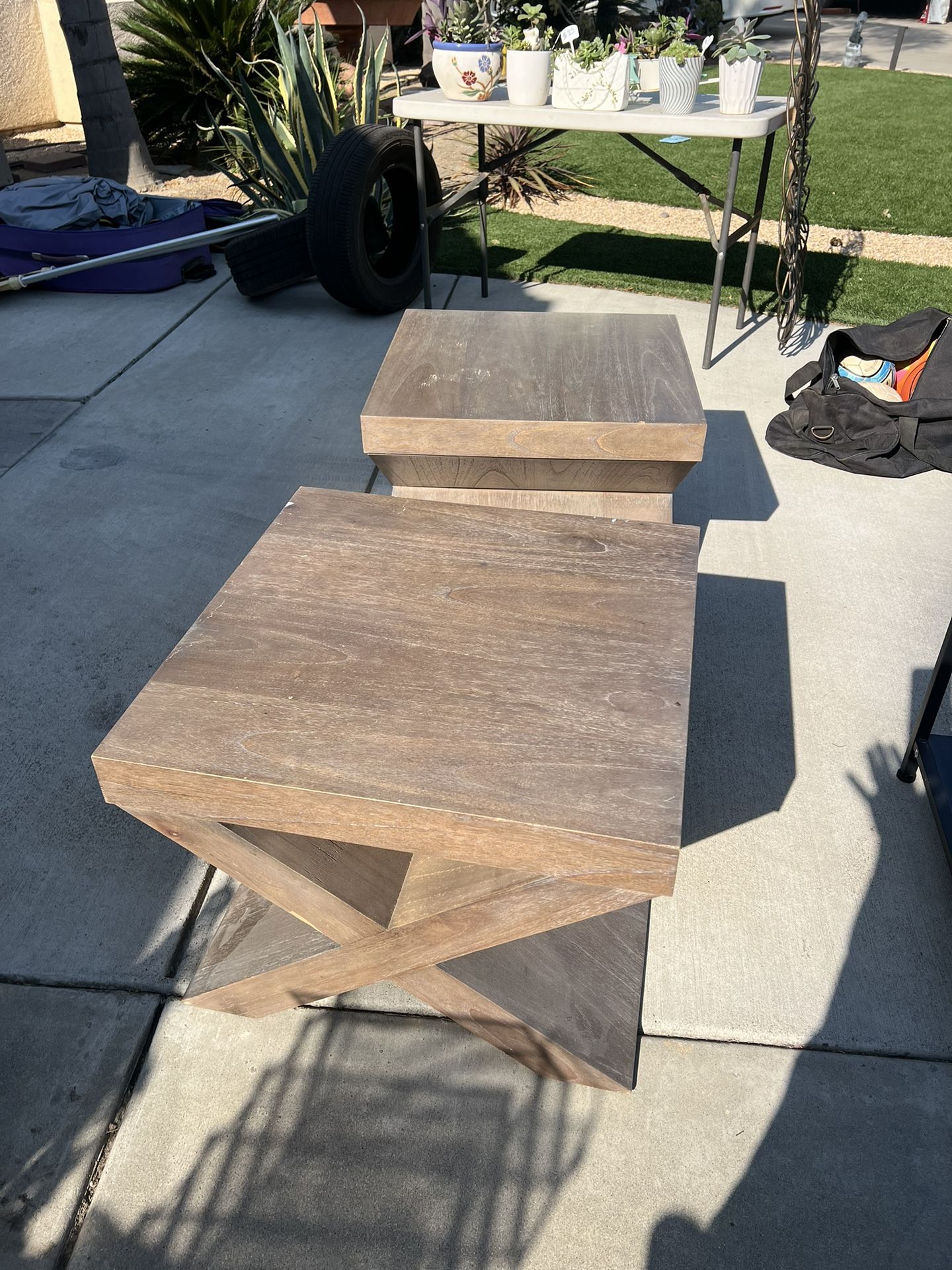 Nice Heavy Side Tables for Sale in Visalia, CA - OfferUp