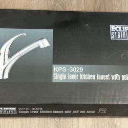 Eclipse Stainless KPS-3029 Single Lever Kitchen Faucet with Pull-Out Spout