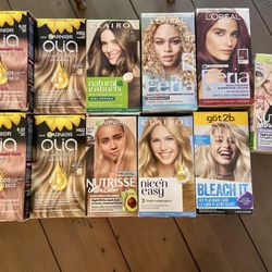 Garnier Olia Oil Powered Permanent Hair Color, 8.22 Medium Rose Gold; or Garnier Olia At Home Hair Coloring Tool Kit, H02 for Blondes. Got2b; Garnier;