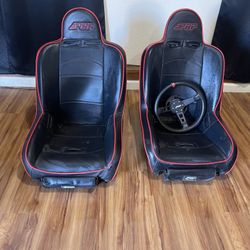 Prp Leather Racing Bucket Seats 