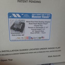 Master Flash Metal Roof Vent Sealing Adapter