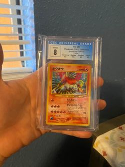 CGC 8 Ho-Oh Japanese Holo Pokémon Card 2001