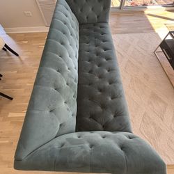 Emerald Green Sofa And Loveseat 