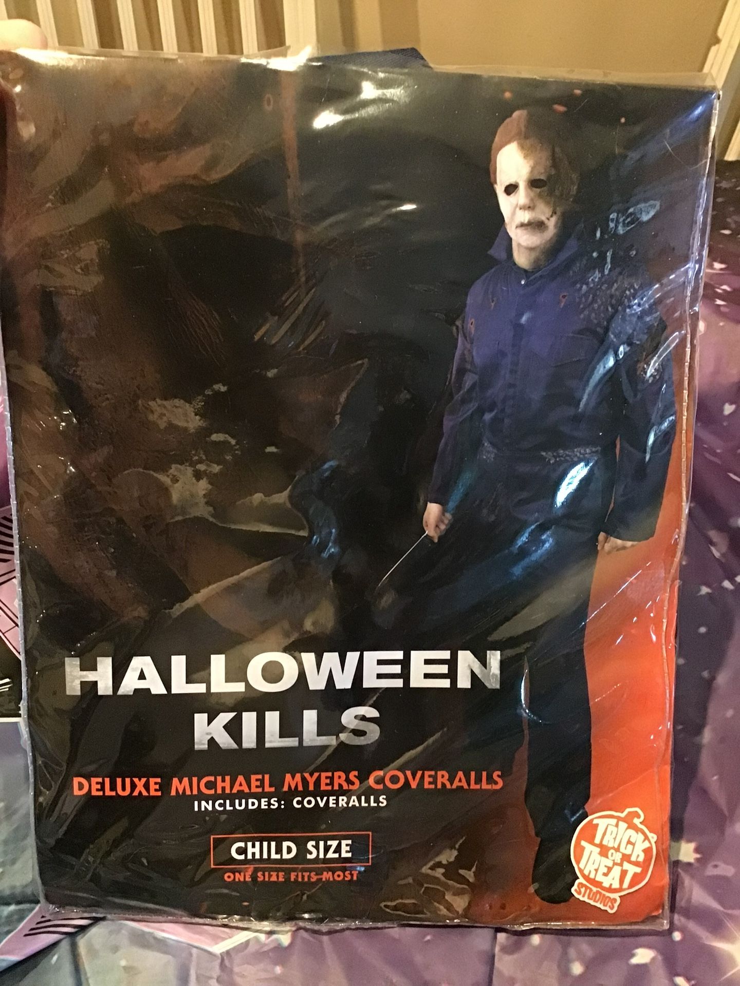Halloween Kills Deluxe Michael Myers Coveralls Child One Size Fits More