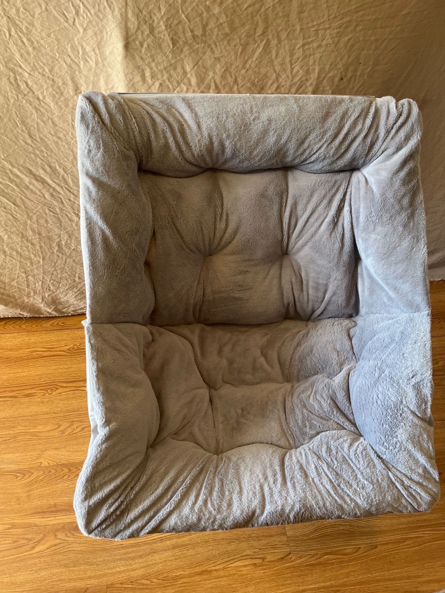 Grey folding chair
