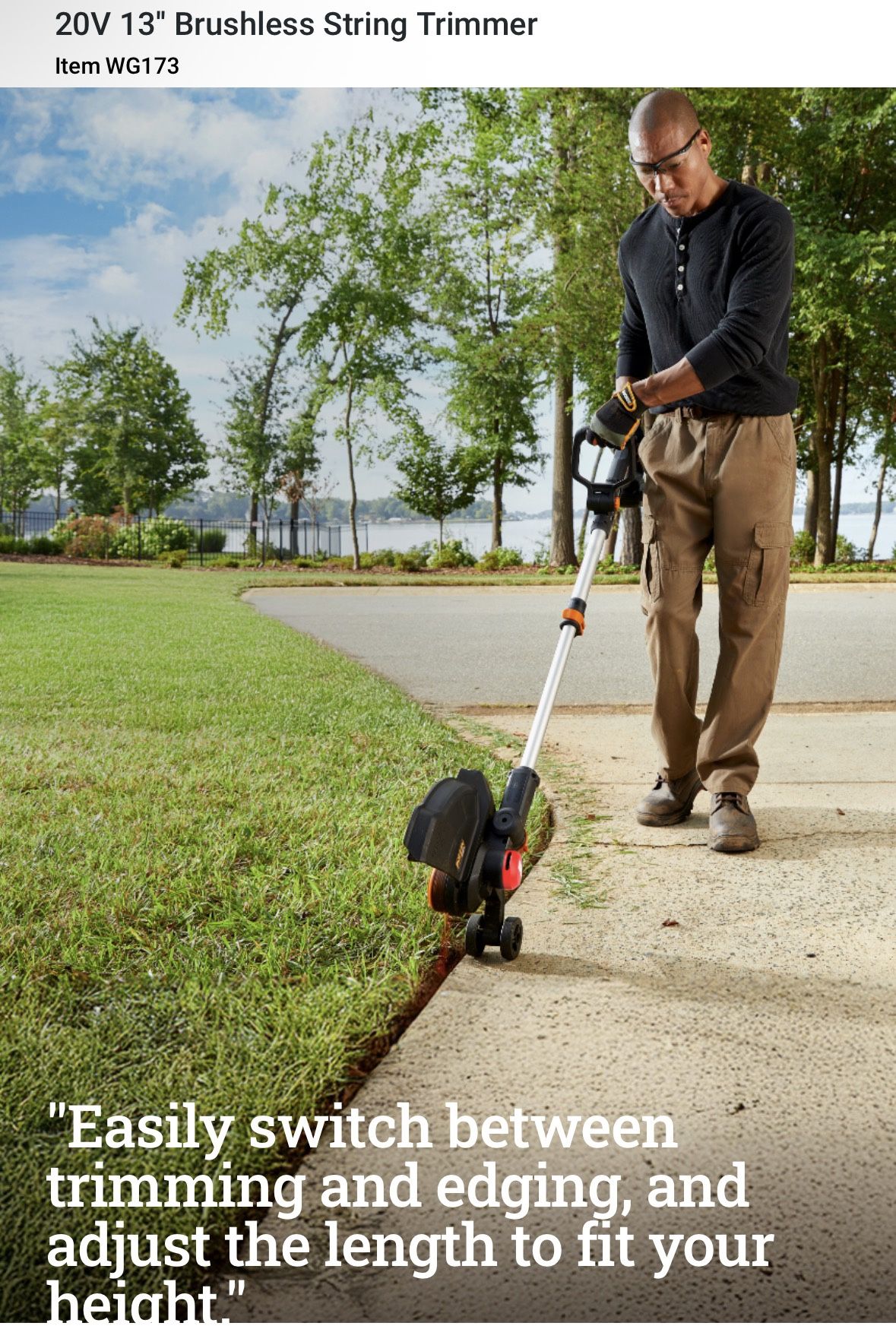 WORX GT Revolution trimmer, edger, and mini-mower (price for two)