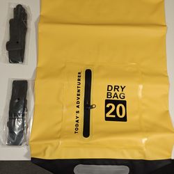 “NEW” TODAY'S ADVENTURE “20L ULTRA-DRY BUCKET TOTE” Yellow (WATERPROOF)!!!⛵🏄‍♀️🥾⛺🏜️🌞