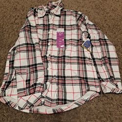 New Ladies Riders By Lee Lined For Warmth Long Sleeve Shirt Size Large And Small-$8.00 Each