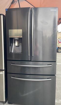 Samsung 4 Door Counter Depth Black Refrigerator Fridge
